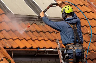 Démoussage et hydrofuge de toiture à Chassant
